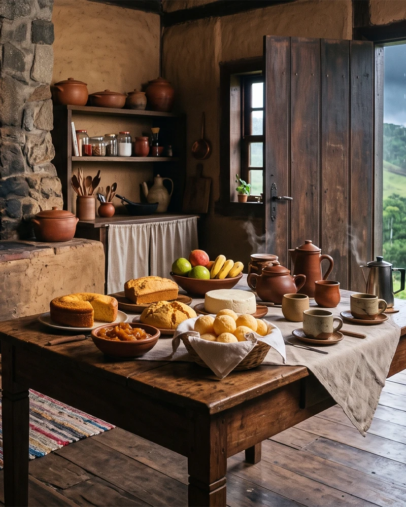 Página de receita ilustrada do livro Cidades Históricas de Minas Gerais
