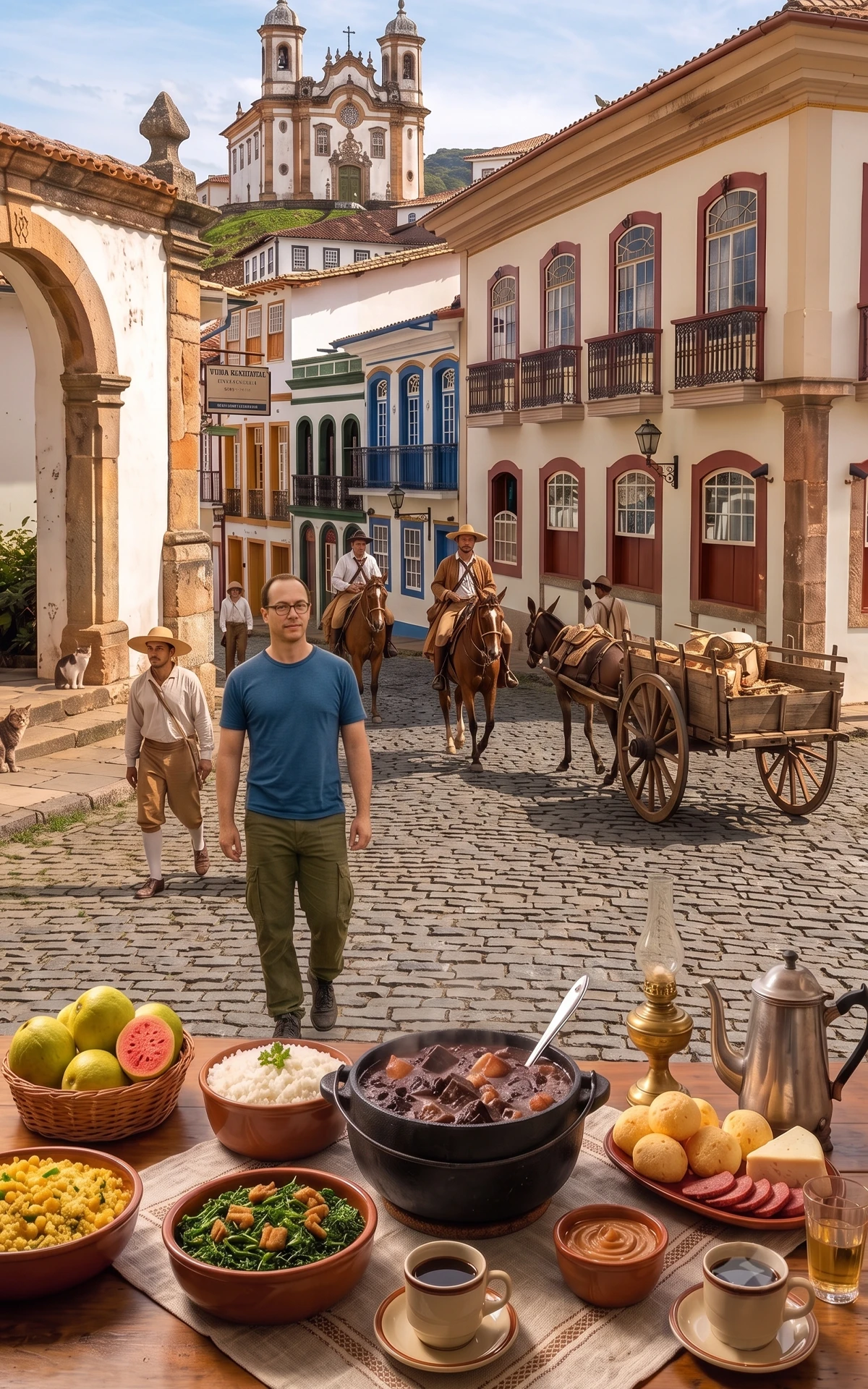 Vista histórica de Ouro Preto, origem do projeto História com Sabor