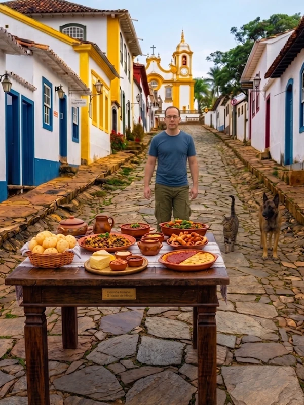Vista histórica de Ouro Preto, origem do projeto História com Sabor